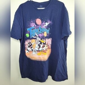 Space Jam Tune Squad Men's Graphic Short Sleeve Shirt, Size XXL